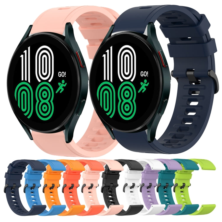 20mm Solid Color Soft Silicone Watch Band, Series 4-Reluova