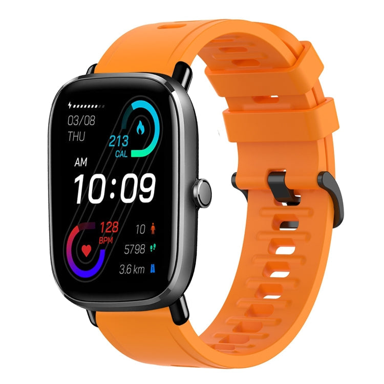 20mm Solid Color Soft Silicone Watch Band, Series 3