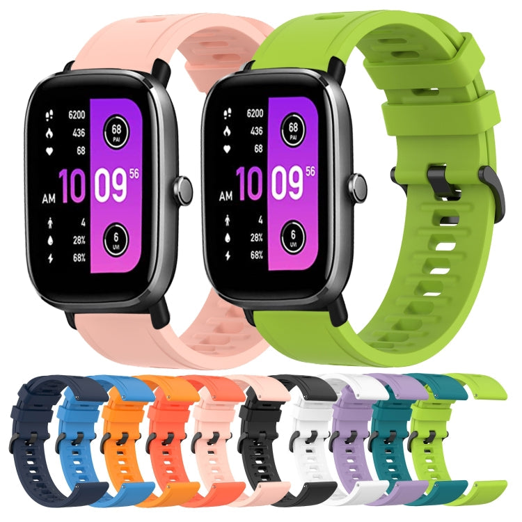 20mm Solid Color Soft Silicone Watch Band, Series 3