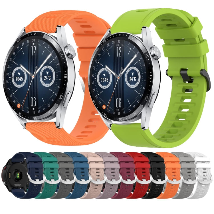 20mm Solid Color Soft Silicone Watch Band, Series 1-Reluova