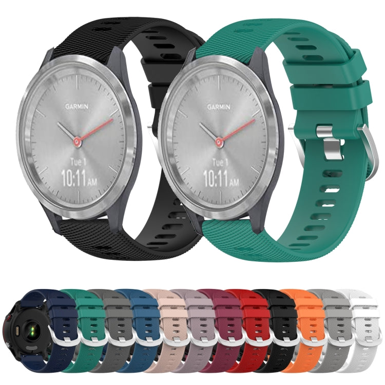 18mm Solid Color Silicone Watch Band, Series 2