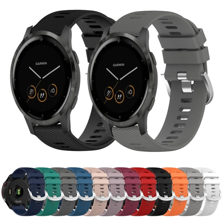 18mm Solid Color Silicone Watch Band, Series 3