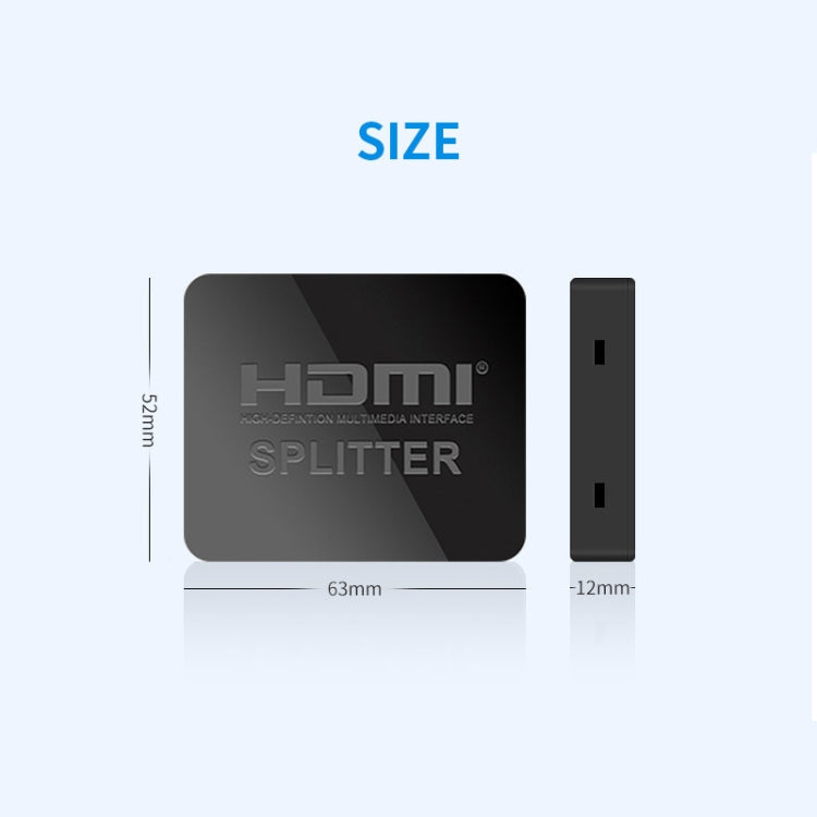 JSM 1 to 2 HDMI 1080P Switch Two Screen Simultaneous Display Spliter