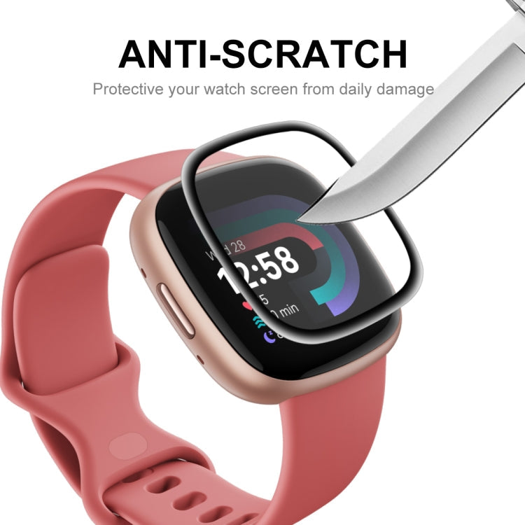 For Fitbit Versa 4 / Sense 2 ENKAY 3D Full Coverage Soft PC Edge + PMMA HD Screen Protector Film