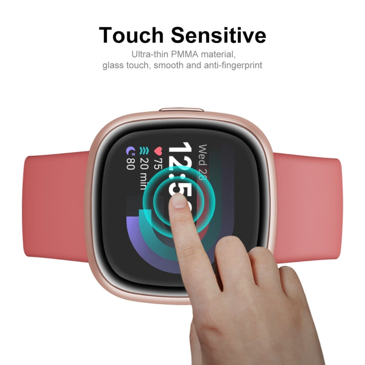 For Fitbit Versa 4 / Sense 2 ENKAY 3D Full Coverage Soft PC Edge + PMMA HD Screen Protector Film