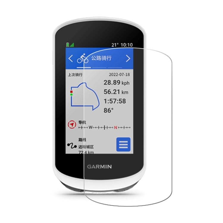 For Garmin Edge Explore 2 ENKAY Hat-Prince 0.26mm 9H 2.5D Curved Edge Tempered Glass Protector