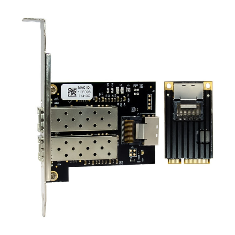 ST7243 MiniPCI-E Dual Interface Fiber Gigabit Fiber Optic SFP Server Network Card My Store