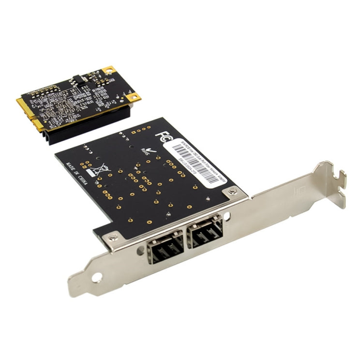 ST7243 MiniPCI-E Dual Interface Fiber Gigabit Fiber Optic SFP Server Network Card My Store