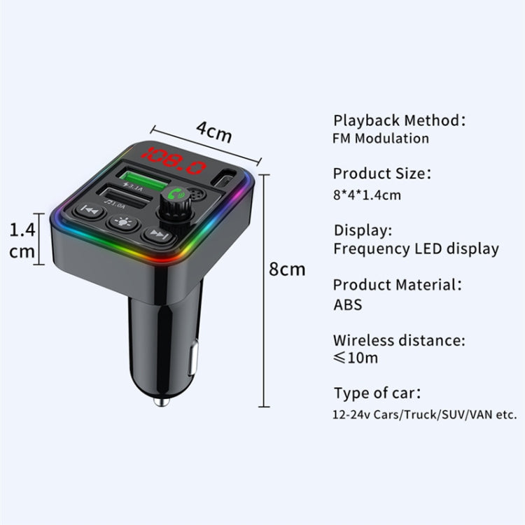 F19 Fast Charging Dual USB Blue Tooth Transmisor  Car Mp3 Player ÎҵÄÉ̵ê