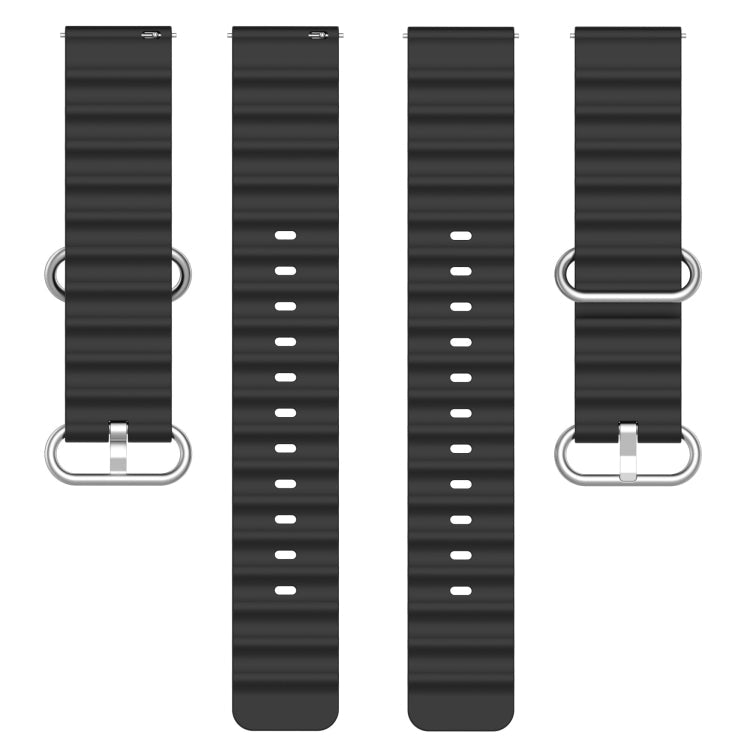 22mm Ocean Style Silicone Solid Color Watch Band, Series 4-Reluova