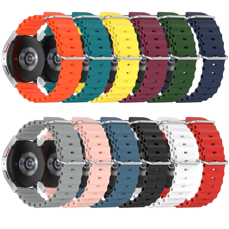 22mm Ocean Style Silicone Solid Color Watch Band, Series 6-Reluova