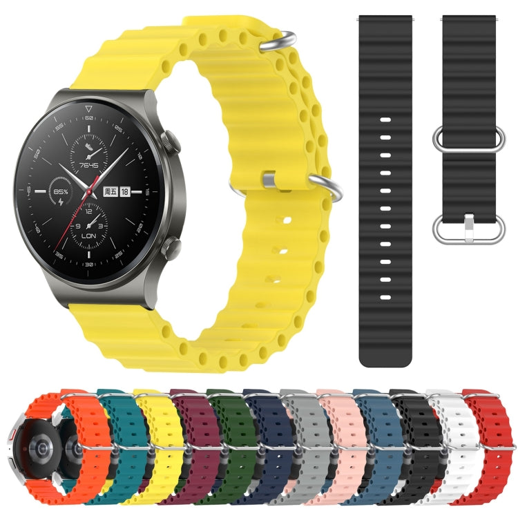 22mm Ocean Style Silicone Solid Color Watch Band, Series 7-Reluova