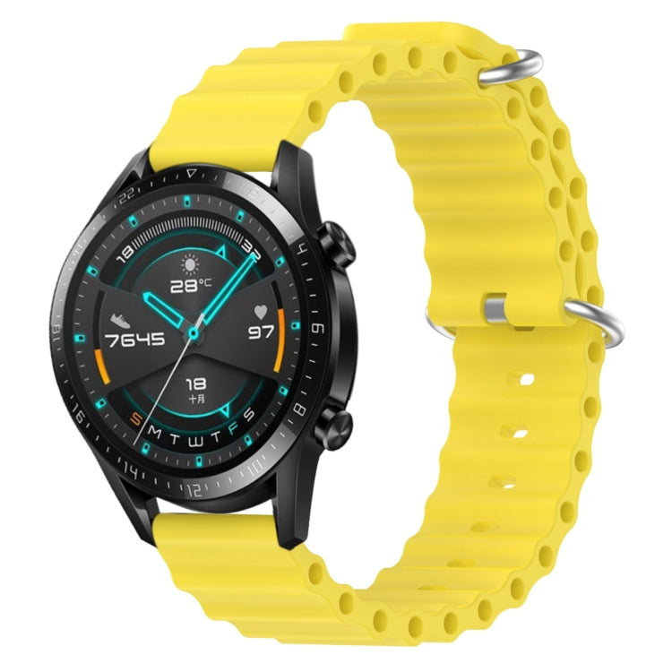 22mm Ocean Style Silicone Solid Color Watch Band, Series 5-Reluova