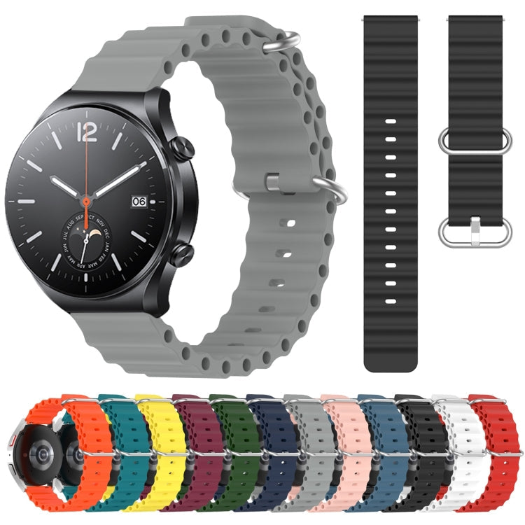 22mm Ocean Style Silicone Solid Color Watch Band, Series 2-Reluova