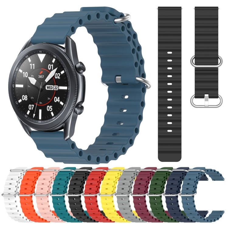 22mm Ocean Style Silicone Solid Color Watch Band, Series 1-Reluova