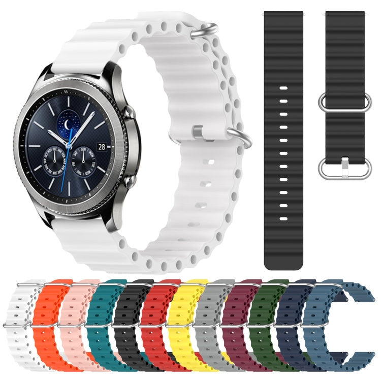 22mm Ocean Style Silicone Solid Color Watch Band, Series 1-Reluova