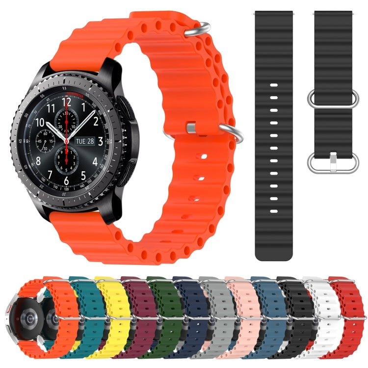 22mm Ocean Style Silicone Solid Color Watch Band, Series 2-Reluova