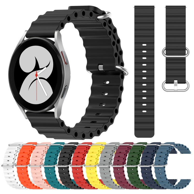 20mm Ocean Style Silicone Solid Color Watch Band, Series 5-Reluova