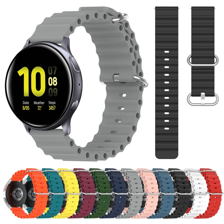 20mm Ocean Style Silicone Solid Color Watch Band, Series 4-Reluova