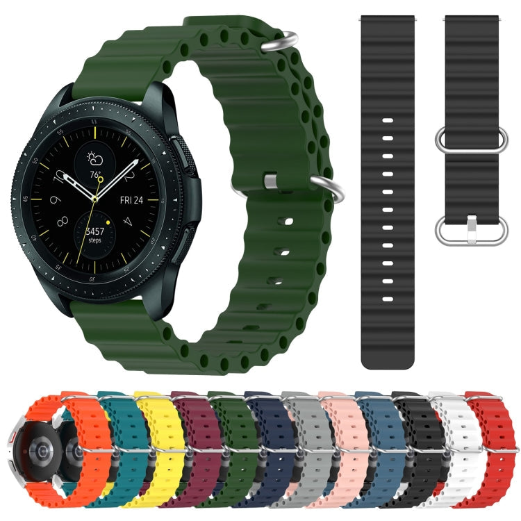 20mm Ocean Style Silicone Solid Color Watch Band, Series 3-Reluova