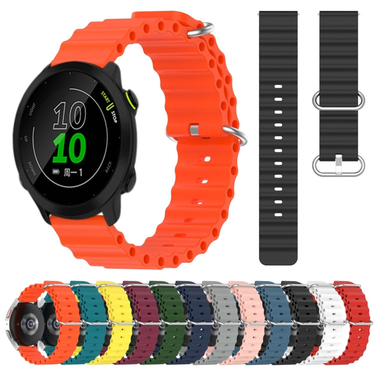 20mm Ocean Style Silicone Solid Color Watch Band, Series 4