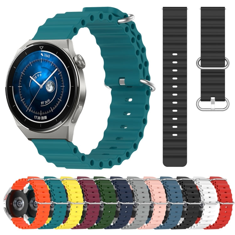 20mm Ocean Style Silicone Solid Color Watch Band, Series 1-Reluova