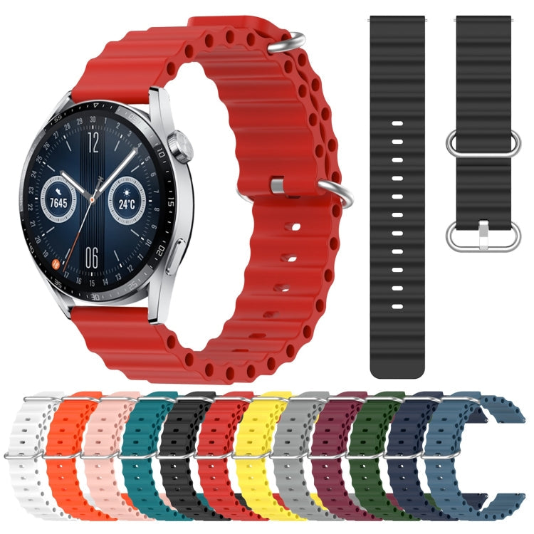 20mm Ocean Style Silicone Solid Color Watch Band, Series 3-Reluova