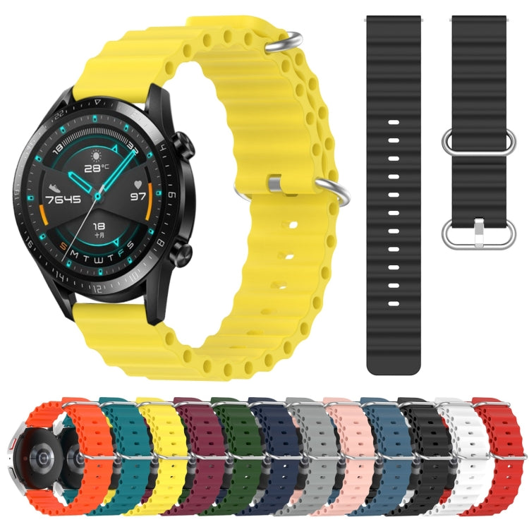 20mm Ocean Style Silicone Solid Color Watch Band, Series 2-Reluova