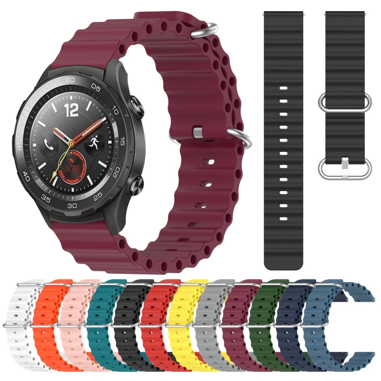 20mm Ocean Style Silicone Solid Color Watch Band, Series 1-Reluova