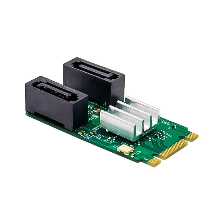 ST551 6Gbps PCIe B+M key to 2 Port SATA 3.0 Card M.2 to dual SATA  Adapter My Store