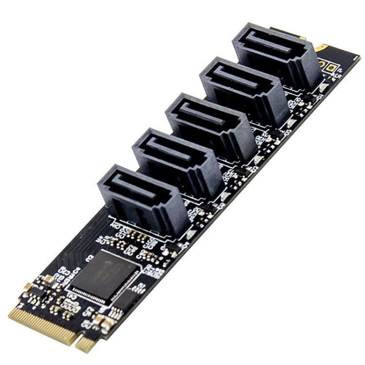 ST532 M.2 NGFF To 5 Ports SATA3.0 Hard Disk Expansion Card Adapter In Stock