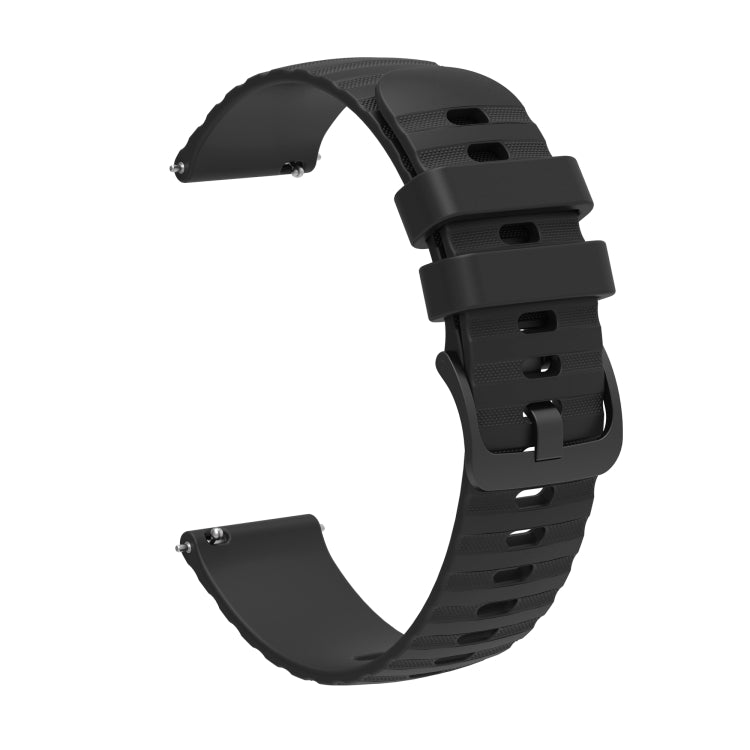 20mm Wavy Dotted Solid-Color Silicone Watch Band, Series 3-Reluova