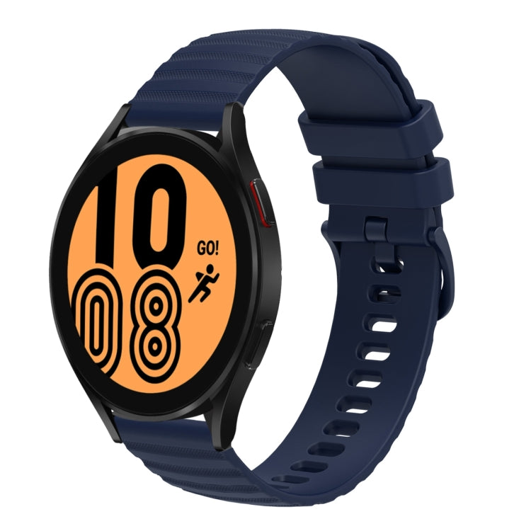 20mm Wavy Dotted Solid-Color Silicone Watch Band, Series 3-Reluova