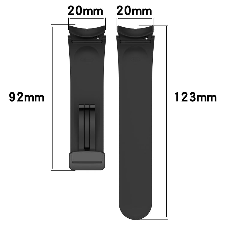 Folding Magnetic Clasp Silicone Watch Band, Series 2 My Store