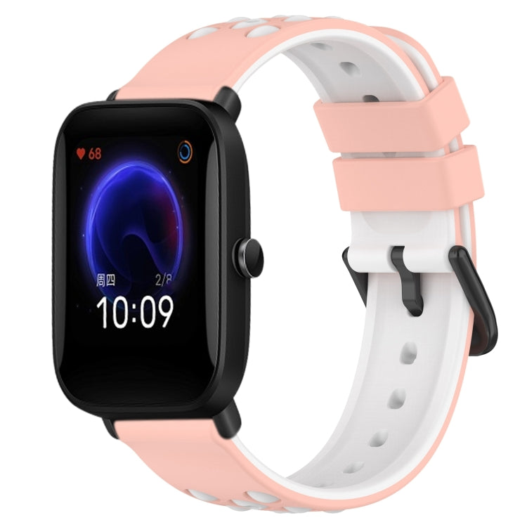 20mm Two-Color Porous Silicone Watch Band, Series 2