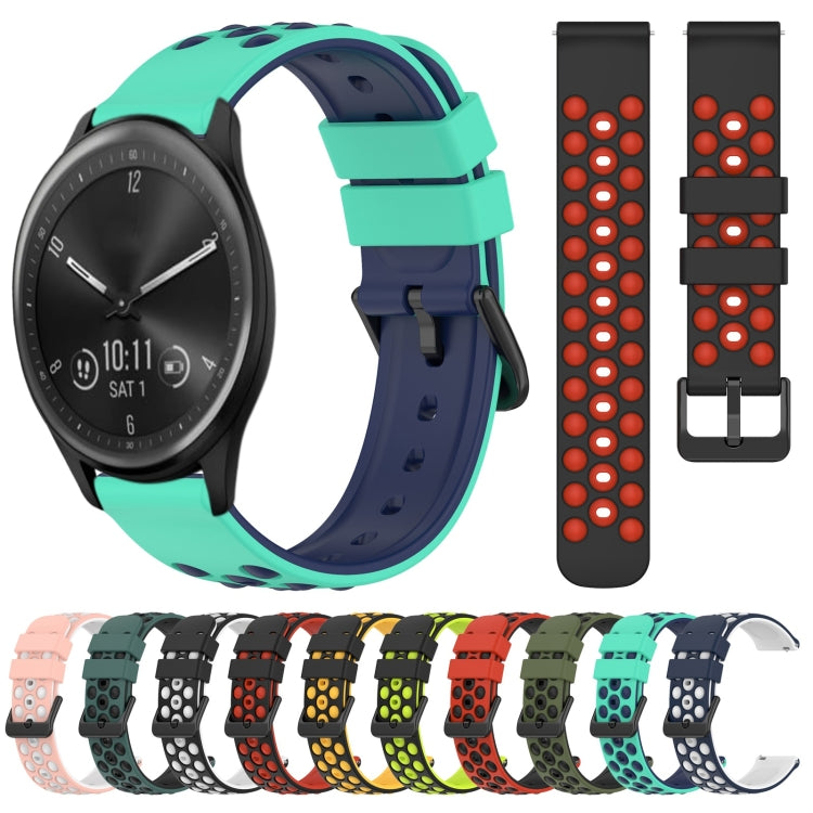 20mm Two-Color Porous Silicone Watch Band, Series 4-Reluova