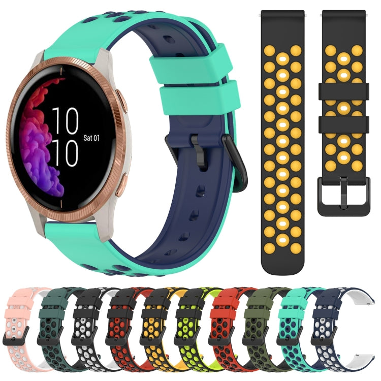 20mm Two-Color Porous Silicone Watch Band, Series 3