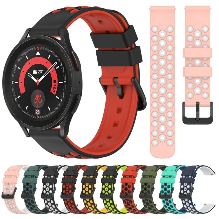 20mm Two-Color Porous Silicone Watch Band, Series 1-Reluova