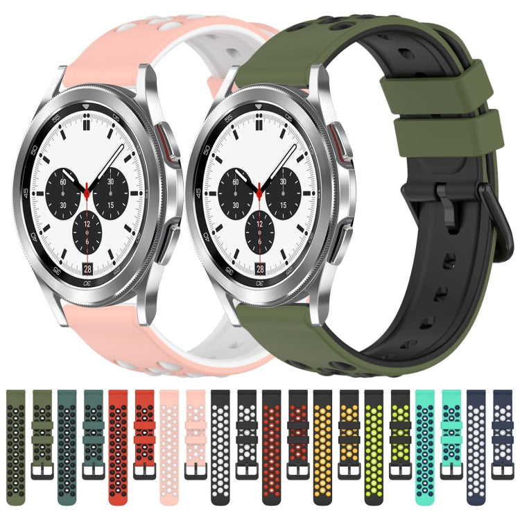 20mm Two-Color Porous Silicone Watch Band, Series 4-Reluova