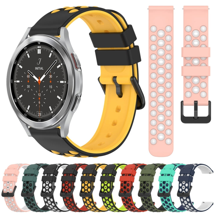 20mm Two-Color Porous Silicone Watch Band, Series 2-Reluova