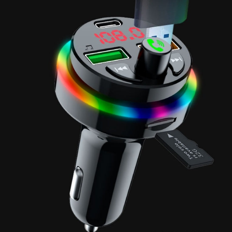 PDF17 Car Bluetooth 5.0 Charger FM Transmitter Type-C Dual USB MP3 Music Player ÎҵÄÉ̵ê