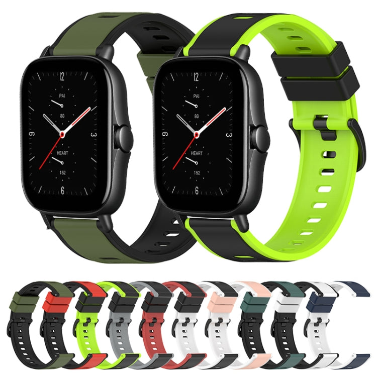 22mm Two-Color Silicone Watch Band, Series 3