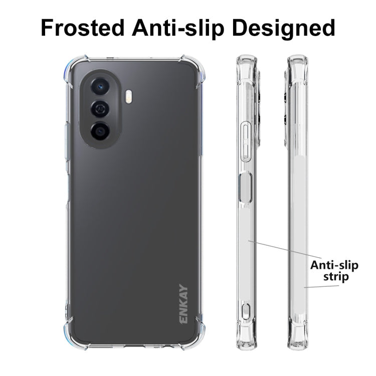 For Huawei Enjoy 50 4G / Nova Y70 Plus 4G Global ENKAY Clear TPU Shockproof Phone Case