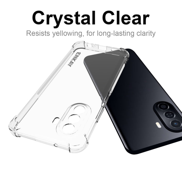 For Huawei Enjoy 50 4G / Nova Y70 Plus 4G Global ENKAY Clear TPU Shockproof Phone Case