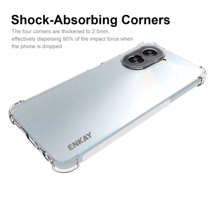 For Honor X40i 5G ENKAY Clear TPU Shockproof Phone Case