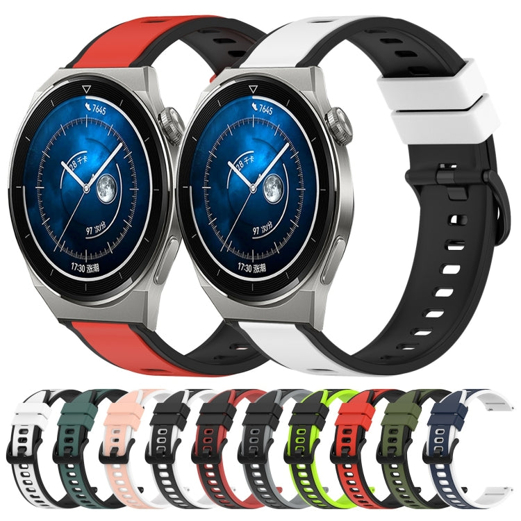 22mm Two-Color Silicone Watch Band, Series 3-Reluova