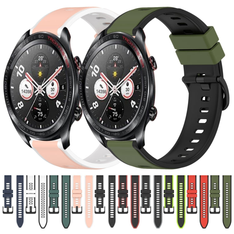 22mm Two-Color Silicone Watch Band, Series 3-Reluova