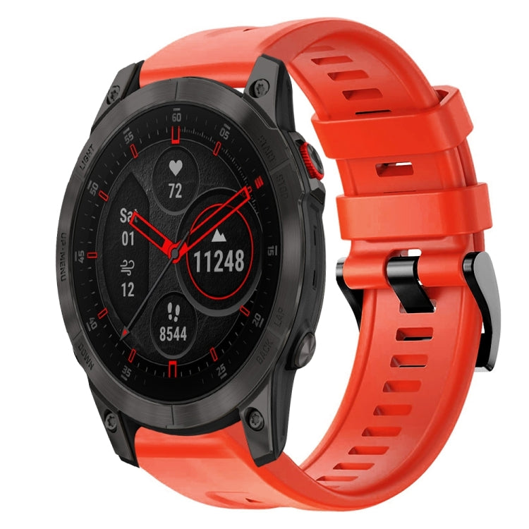 Metal Buckle Solid Color Silicone Watch Band, Series 5