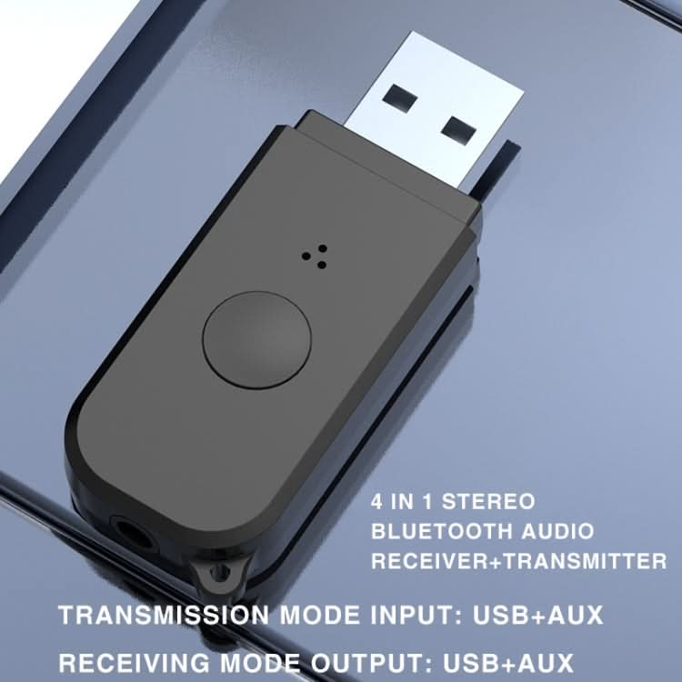 H210 Bluetooth 5.3 Audio Receiver Transmitter 2 in 1 AUX+USB Dual Output