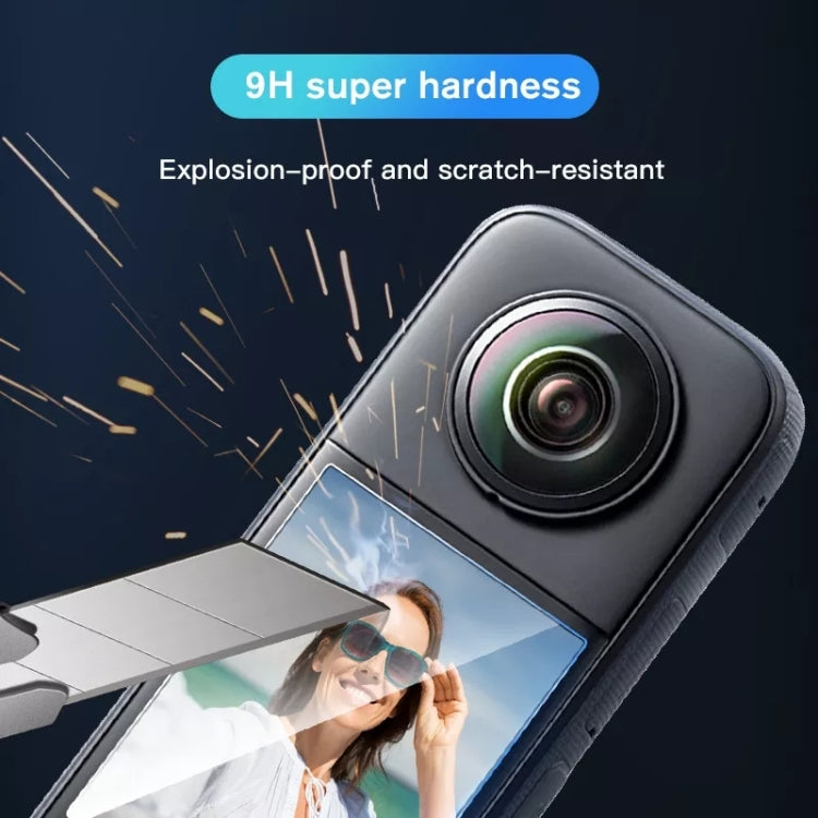 For Insta360 X3 STARTRC 2pcs Transparent HD Curved Protective Film